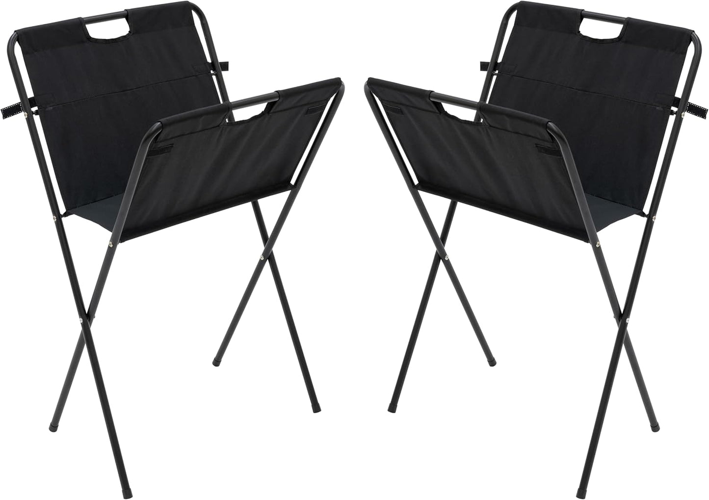 Fuerza Folding and Collapsible Canvas Print Display Rack and Poster Stand, Black, 2 Pack (FZA - 3291) - SchoolOutlet