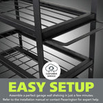 Fuerza Heavy - Duty Wall - Mounted Metal Power Tool Organizer and Multi - Device Storage Rack (FZA - 6849) - SchoolOutlet