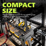 Fuerza Heavy - Duty Wall - Mounted Metal Power Tool Organizer and Multi - Device Storage Rack Pack Of 2 (FZA - 6849) - SchoolOutlet