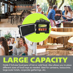 Fuerza 40qt Food Carrier, 304 Stainless Steel Latch, Portable Food Warmer, Black (FZA - 7129) - SchoolOutlet