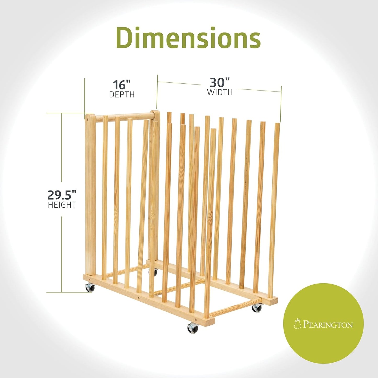 Fuerza Art Storage Rack with Handle and Caster Wheels, Art Drying Rack for Studios, Gallery, Classroom, Drawing Board, Paper Pad (FZA - 73222) - SchoolOutlet