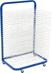 Fuerza Mobile 25 - Shelf Art Drying Rack for Classrooms and Art Studios, Heavy - Duty Steel Rolling Art Rack Cart - SchoolOutlet