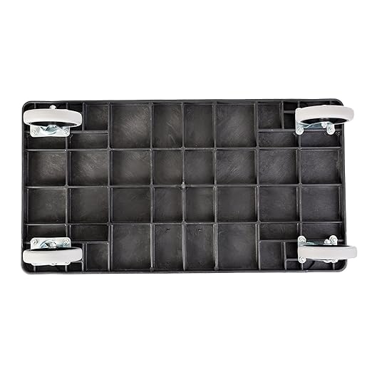 Fuerza Heavy Duty 3 Tier Utility Rolling Cart - Multi Purpose for Supplies Storage and Organizer (Dark Grey) - SchoolOutlet
