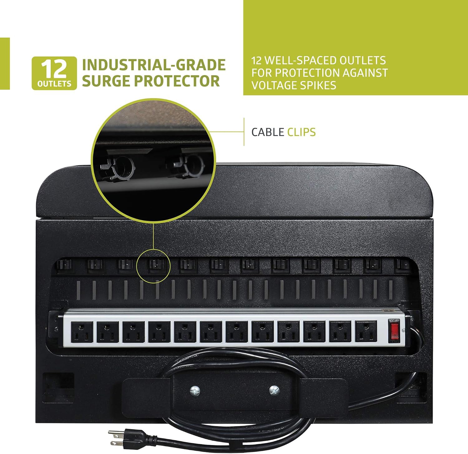 Fuerza 12 Device Portable Charging Station for Tablets, iPads, Chromebooks, and Laptop Computers with Lock, Up to 14 " Screen Size - SchoolOutlet