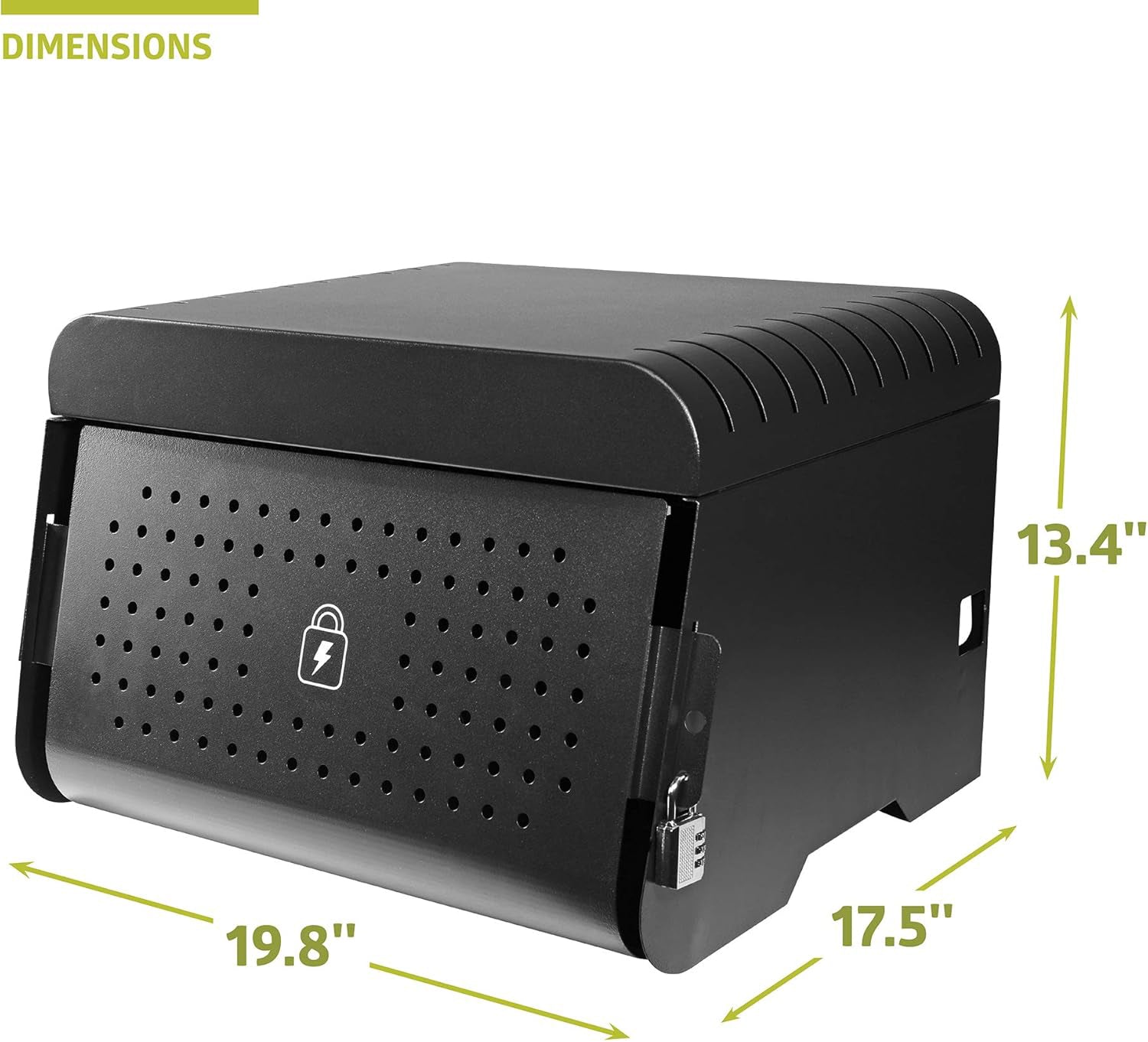 Fuerza 12 Device Portable Charging Station for Tablets, iPads, Chromebooks, and Laptop Computers with Lock, Up to 14 " Screen Size - SchoolOutlet