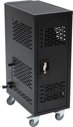 Fuerza 16-Device Classroom and Office Mobile Charging Storage Cart for IPads, Chromebooks and Laptops, Up to 15 " Screen Size