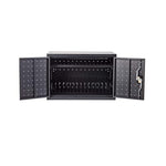 Fuerza 16 Device Portable Table Top Charging and Storage Cabinet for iPads, Chromebooks and Laptop Computers, Up to 17 