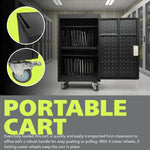 Fuerza 20-Device Mobile Charging Cart for iPads, Chromebooks & Laptops – 25.7
