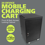 Fuerza 20-Device Mobile Charging Cart for iPads, Chromebooks & Laptops – 25.7