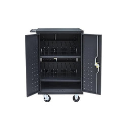 Fuerza 20 Device Mobile Charging and Storage Cart for iPads, Chromebooks and Laptop Computers, Up To 17 " Screen Size