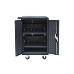 Fuerza 20 Device Mobile Charging and Storage Cart for iPads, Chromebooks and Laptop Computers, Up To 17 