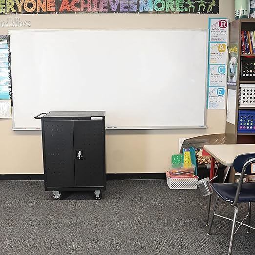 Fuerza 24 Device Mobile Charging and Storage Cart for iPads, Chromebooks and Laptop Computers, Up to 15 " Screen Size - SchoolOutlet