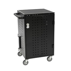 Fuerza 30 Device Charging Cart with Electric Key Card Charger Organization, Cable Management, Up to 14 " Screen Size