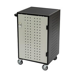 Fuerza 30 Device Laptop-Chromebook Charging Mobile Storage Station with Electric Key Card Lock, Charger Organization and Cable Management, Up to 14 " Screen Size