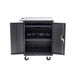 Fuerza 32 Device Mobile Charging and Storage Cart for iPads, Chromebooks and Laptop Computers, Up to 13 