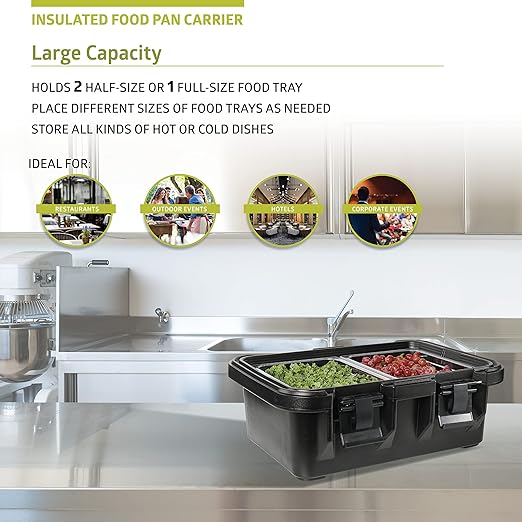Fuerza 22.4L Wide Top Loading Insulated Food Carrier - SchoolOutlet