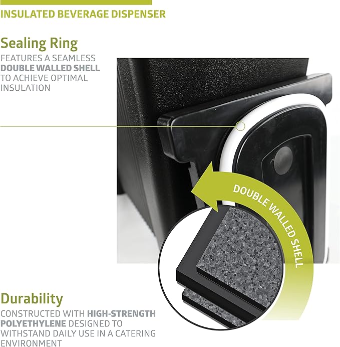 Fuerza 5 Gallon Insulated Hot / Cold Beverage Server Dispenser - SchoolOutlet