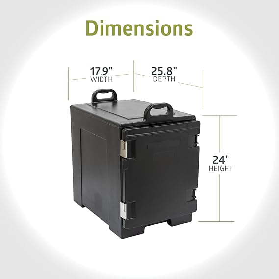 Fuerza 81qt Front Loading Insulated Food Pan Carrier - SchoolOutlet