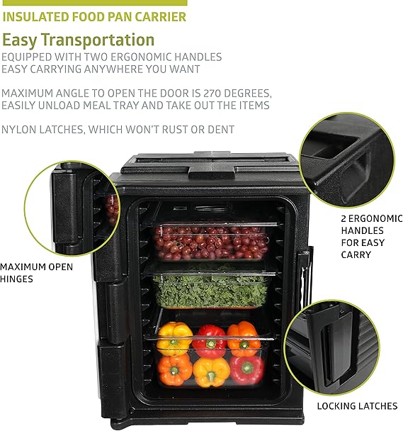 Fuerza 92qt Front Loading Insulated Food Carrier - SchoolOutlet