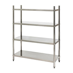 Fuerza NSF-Certified 4-Tier Commercial Grade Stainless Steel Storage Shelf