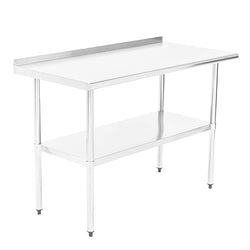Fuerza NSF Certified Stainless Steel Kitchen Prep and Work Table 48" x 24"