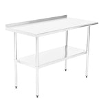 Fuerza NSF Certified Stainless Steel Kitchen Prep and Work Table 48