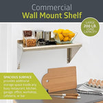 Fuerza NSF - Certified Stainless Steel Wall Mount Storage Shelf with 1