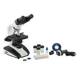 Fuerza Binocular Stereo Microscope Set for Classrooms and Laboratories (13 Pieces)