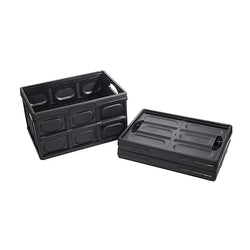 Fuerza Collapsible Storage Bins Stackable Containers for School, Work, Home Organization (Pack of 3)
