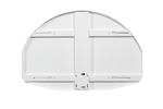 Gared Performance Sports Systems Durable Fan - Shape Steel Basketball Backboard White Powdercoat (GPS - 1245) - SchoolOutlet