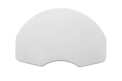 Gared Performance Sports Systems Rear-Mount Fan-Shape Steel Basketball Backboard White Powdercoat (GPS-1266)