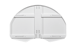 Gared Performance Sports Systems Rear - Mount Fan - Shape Steel Basketball Backboard White Powdercoat (GPS - 1266) - SchoolOutlet