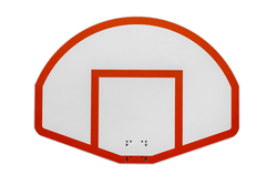 Gared Performance Sports Systems Lightweight Fan-Shape Fiberglass Basketball Backboard with Orange Target (GPS-1301B)