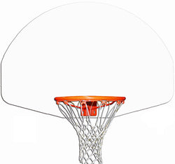 Gared Performance Sports Systems Rust-Resistant Fan-Shape Aluminum Basketball Backboard White Powdercoat (GPS-1750)