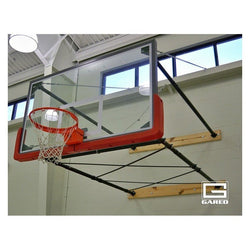 Gared Performance Sports Systems Four-Point Wall Mount Series 4'-6' Extension, Rectangular Board (GPS-2300-4064) 