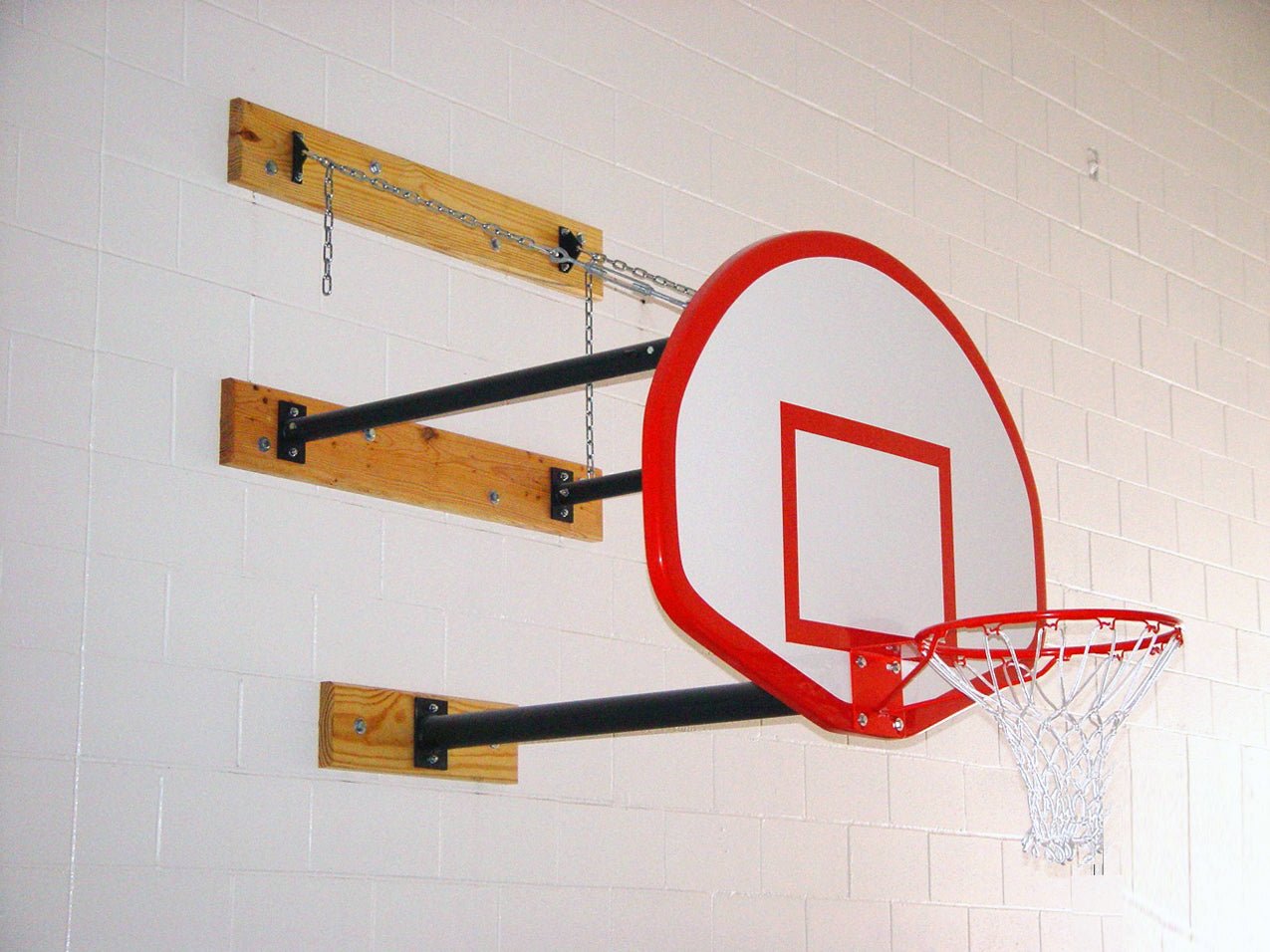 Gared Performance Sports Systems Three - Point Wall Mount Mounting Kit For Fan Board 4' - 6' Extension Length (GPS - 2350 - 4060) - SchoolOutlet