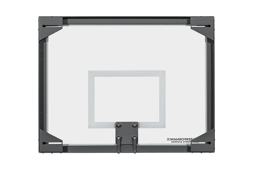 Gared Performance Sports Systems Side Court Recreational Glass Basketball Backboard 42 x 54" with Corner Mount Brackets (GPS - 3050) - SchoolOutlet