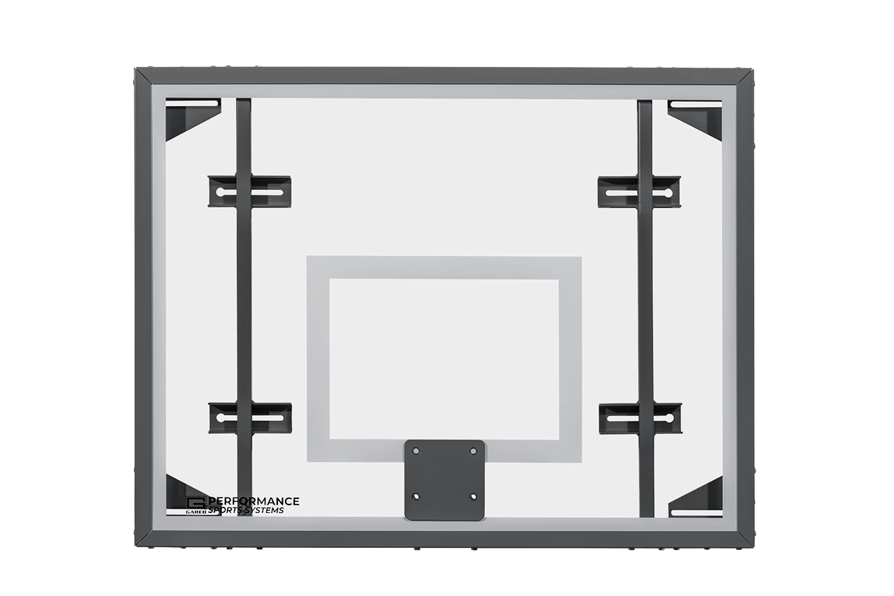 Gared Performance Sports Systems Side Court Recreational Glass Basketball Backboard 42 x 54" with Tempered Glass (GPS - 3050RG) - SchoolOutlet