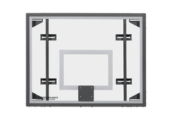 Gared Performance Sports Systems Side Court Recreational Glass Basketball Backboard 42 x 54" with Tempered Glass (GPS-3050RG)