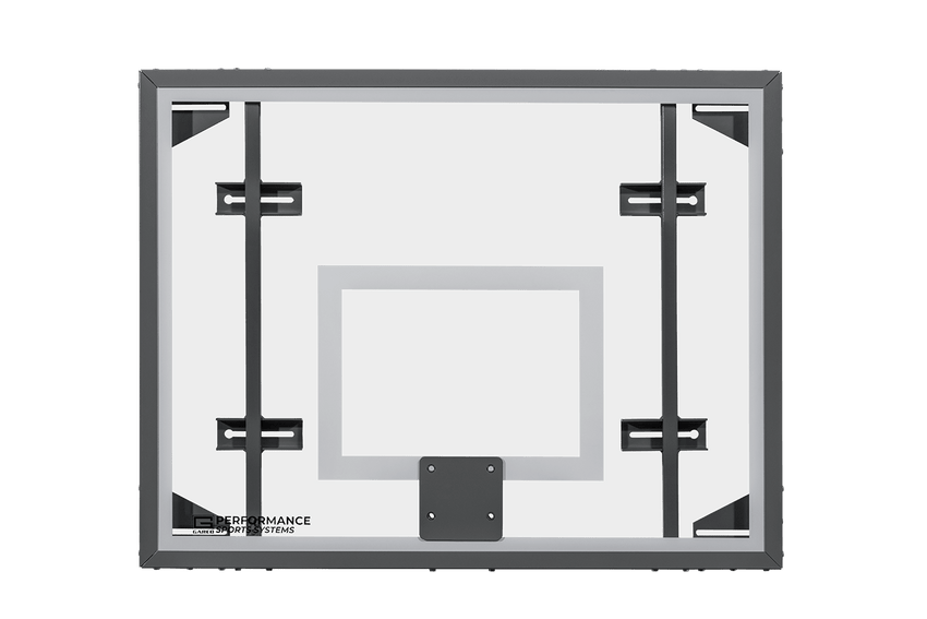 Gared Performance Sports Systems Side Court Recreational Glass Basketball Backboard 42 x 54" with Tempered Glass (GPS - 3050RG) - SchoolOutlet