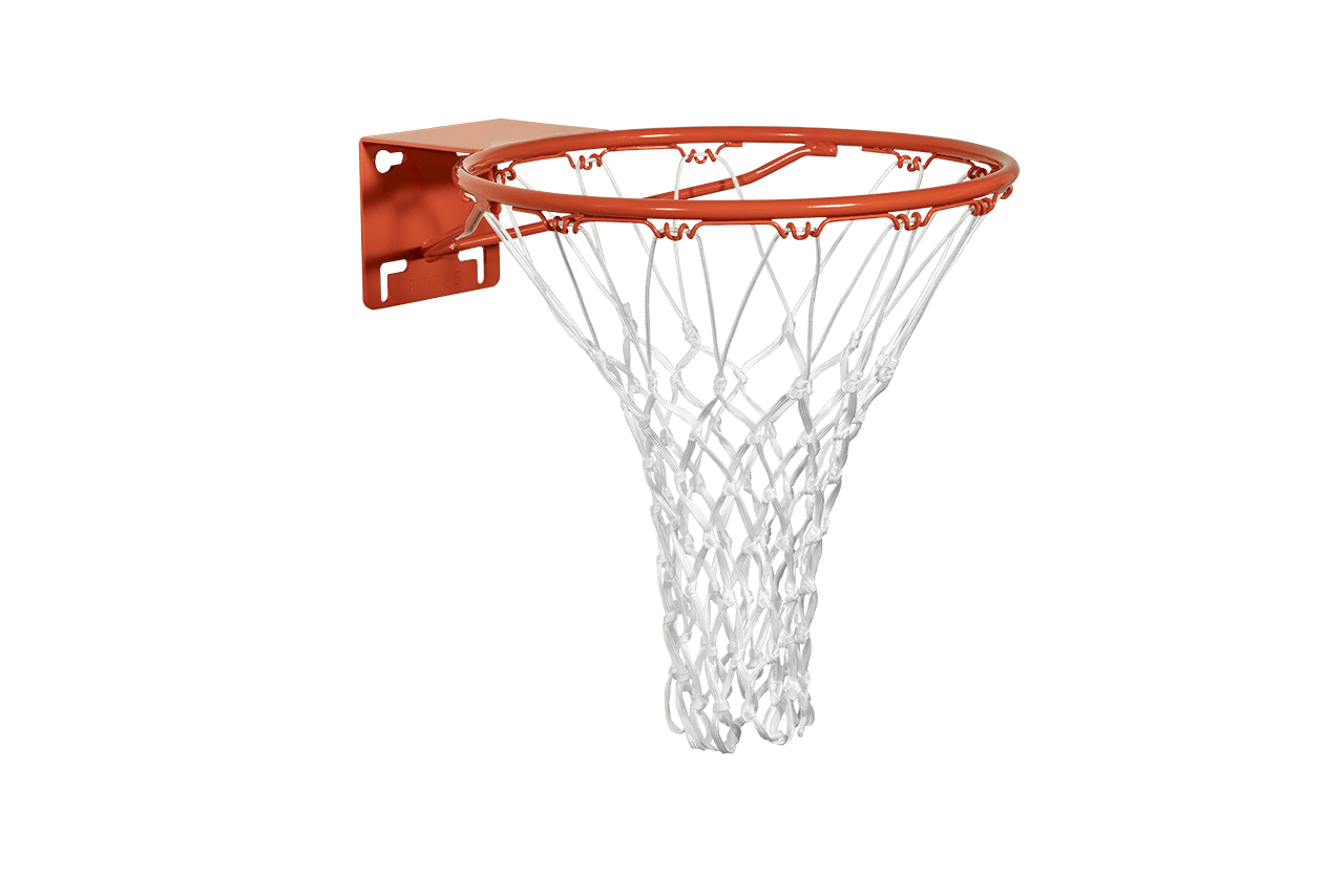 Gared Performance Sports Systems Institutional Fixed Basketball Rim with Single Ring & No - Tie Net Attachment (GPS - 39WO) - SchoolOutlet