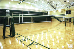 Gared Performance Sports Systems OMNISTEEL 3" O.D. One-Court Volleyball System with Floor Sleeves (GPS-5100)