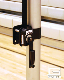 Gared Performance Sports Systems Rallyline 3.5" OD Scholastic One-Court Multi-Sport Volleyball System, Less Floor Sleeves (GPS-6005)