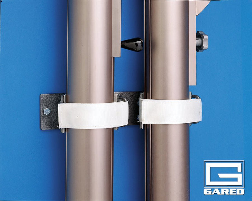 Gared Performance Sports Systems Vertical Volleyball Upright Storage Bracket, Wall - Mount (GPS - 6291) - SchoolOutlet