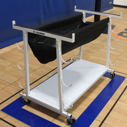 Gared Performance Sports Systems Volleyball Equipment Storage Cart with Nylon Basket & Casters (GPS-6295)