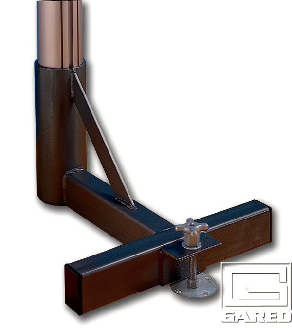 Gared Performance Sports Systems 4" Above Floor Sleeve End Base with Floor Anchor (GPS - 6407) - SchoolOutlet