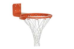 Gared Performance Sports Systems Rear-Mount Institutional Fixed Basketball Rim with No-Tie Net Attachment (GPS-66T)