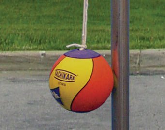 Gared Replacement Tetherball with Nylon Rope, Multi - Color Outdoor Play Set (GPS - 6805) - SchoolOutlet