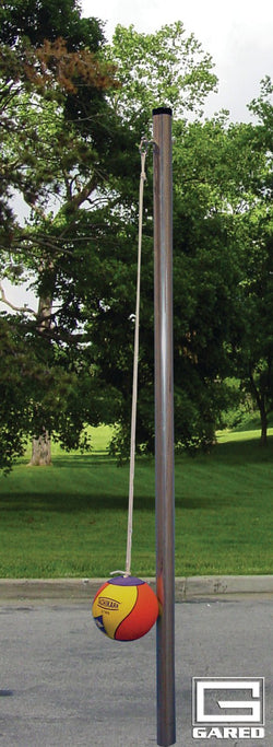 Gared Sleeved Tetherball System, 12' Removable Steel Post with Ball & Rope (GPS-6812)