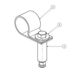 Gared Futsal/Handball Indoor Floor Anchor with Clamp (GPS-8340)